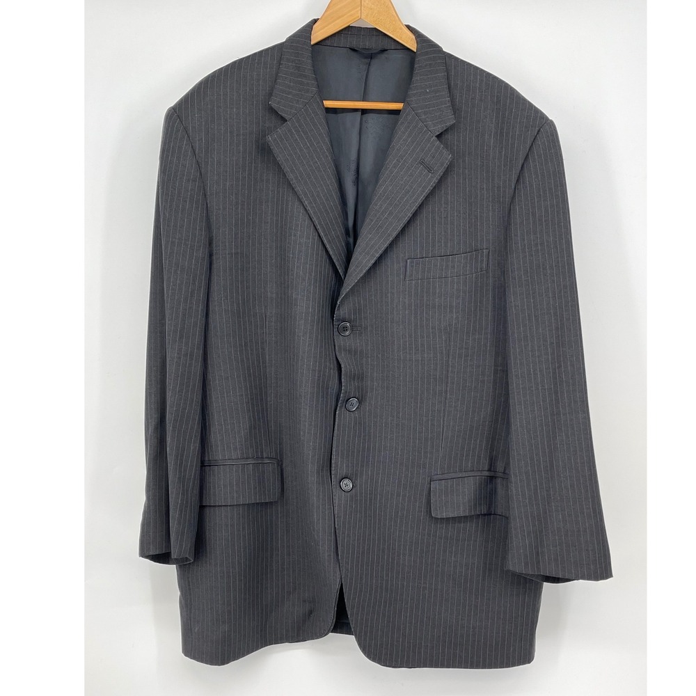 Boggi Milano Blazer Mens‎ Made in Italy Pinstripe Wool Blend Business Suit Coat